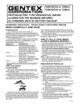 Gentex 7109CS/CSX User's Manual