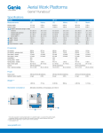 Genie Runabout Product Specifications