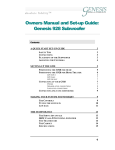 Genesis I.C.E. 928 User's Manual
