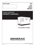 Generac QT 1.5L User's Manual