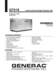 Generac Power Systems QT018 User's Manual