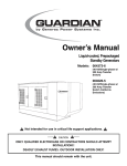 Generac Power Systems 004373-6 User's Manual