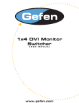 Gefen Monitor Switcher User's Manual