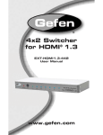 Gefen EXT-HDMI1.3-442 User's Manual