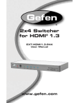 Gefen EXT-HDMI1.3-244 User's Manual