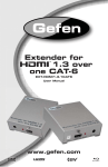Gefen EXT-HDMI1.3-1CAT6 User's Manual