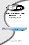 Gefen EXT-HDMI1.3-142 User's Manual