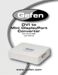 Gefen EXT-DVI-2-MDP User's Manual