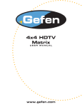 Gefen 4x4 User's Manual