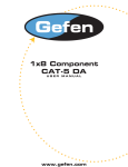 Gefen CAT-5 DA User's Manual
