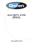 Gefen 4x4 User's Manual