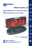 Geemarc Large Display Alarm Clock User's Manual