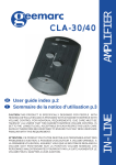 Geemarc CLA30/40 User's Manual