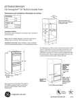 GE ZET958BM User's Manual