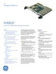 GE XVB602 Data Sheet