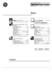 GE WWA8857R User's Manual