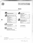 GE WWA8810M User's Manual