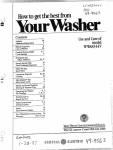 GE WWA8344V User's Manual