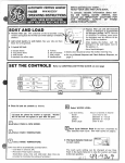 GE WWA8320V User's Manual