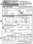 GE WWA8300V User's Manual