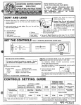 GE WWA7050V User's Manual