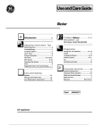 GE WWA6800S User's Manual