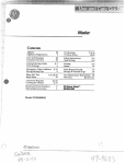 GE WWA6600M User's Manual