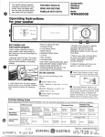 GE WWA5600B User's Manual