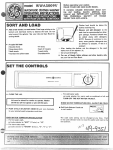 GE WWA5009V User's Manual