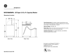 GE WVSR1060BWW User's Manual