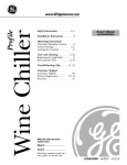 GE Wine Chiller User's Manual