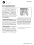 GE W4L Specification Sheet