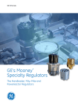 GE Valve Regulators Mooney Specialty Brochure