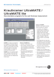 GE UltraMATE Operating Manual