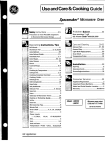 GE Spacemaker JVM240 User's Manual