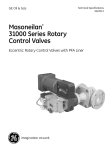 GE Rotary Control Valves masoneilan 31000 series Technical Specifications