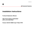 GE I-M1011 Installation Instructions