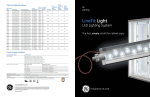 GE LineFit Light LED System Data Sheet