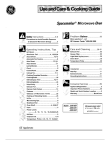 GE JVM140K User's Manual