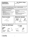 GE JGSP23 User's Manual