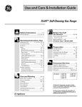 GE JGBP75 User's Manual