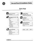 GE JCS57 User's Manual