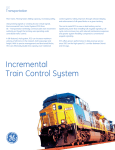 GE ITCS - Incremental Train Control System User's Manual