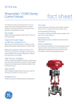 GE Globe Control Valves masoneilan 21000 series Fact Sheet