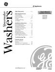 GE WCXH208 User's Manual