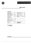 GE JKP44GP User's Manual
