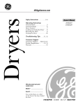 GE DWXR485 User's Manual