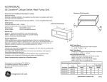 GE Zoneline AZ39H09EAC User's Manual
