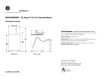 GE Profile WVSR1060AAA User's Manual