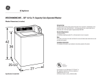 GE Profile WCCB1030DKC User's Manual